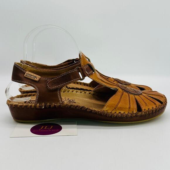 PIKOLINOS Shoes - Pikolinos Women's Puerto Vallarta Leather Closed Toe Sandals Size 39 EU/ 8.5 US